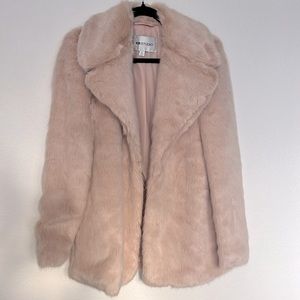 Pink Faux Fur Coat